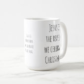 Jesus ist der Grund Kaffeetasse (VorderseiteRechts)