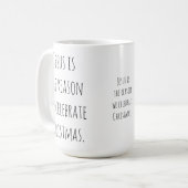 Jesus ist der Grund Kaffeetasse (Vorderseite Links)