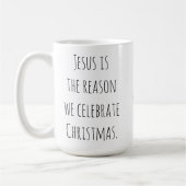 Jesus ist der Grund Kaffeetasse (Links)