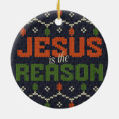 Jesus ist der Grund Keramik Ornament (Hinten)