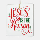 Jesus ist der Grund Keramikornament (Links)