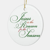 Jesus ist der Grund Keramikornament (Links)