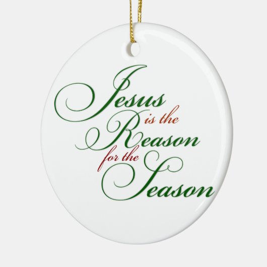 Jesus ist der Grund Keramikornament (Links)