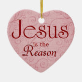 Jesus ist der Grund Keramikornament (Vorne)