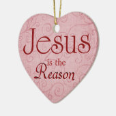 Jesus ist der Grund Keramikornament (Links)