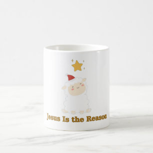 Jesus ist der Grund Lamm Stern Tasse