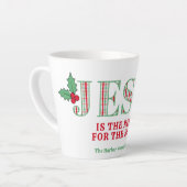 Jesus ist der Grund Latte Tasse (Linke Ecke)