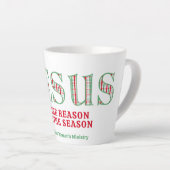 Jesus ist der Grund Latte Tasse (Rechte Ecke)