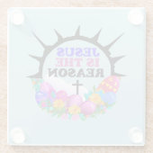 Jesus ist der Grund - Osterreich Glasuntersetzer (Rückseite)