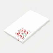 Jesus ist der Grund Post-it Klebezettel (angewinkelt)