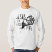"Jesus ist der Grund…" Shirt des französischen (Vorderseite)