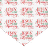 Jesus ist der Grund Tischdecke (Schrägansicht)