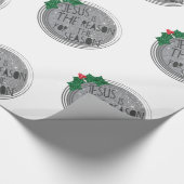 Jesus ist der Grund während der Jahreszeit Geschenkpapier (Ecke)