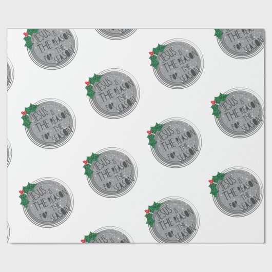 Jesus ist der Grund während der Jahreszeit Geschenkpapier (Flach)