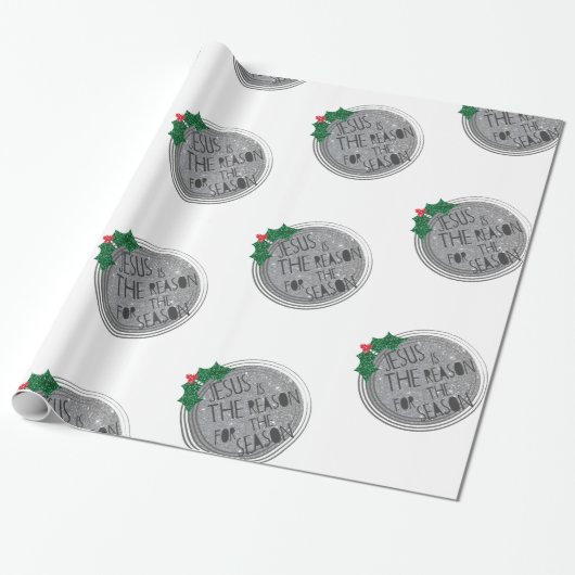 Jesus ist der Grund während der Jahreszeit Geschenkpapier (Ungerollt)
