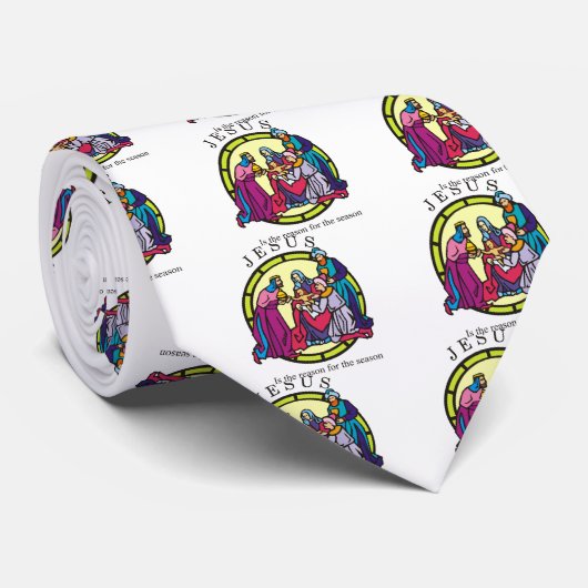 Jesus ist der Grund während der Jahreszeit Krawatte (Gerollt)