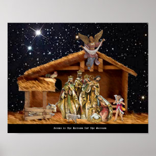 Jesus ist der Grund während der Jahreszeit Poster