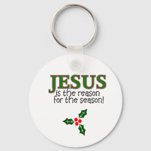 Jesus ist der Grund während der Jahreszeit Schlüsselanhänger