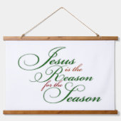 Jesus ist der Grund Wandteppich Mit Holzrahmen (Vorne)