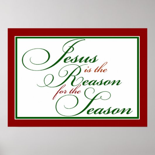 Jesus ist der Grund, warum Poster (Vorne)