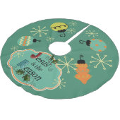 Jesus ist der Grund-Weihnachtsbaum-Rock Polyester Weihnachtsbaumdecke (Schrägansicht)