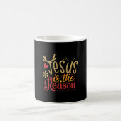 Jesus ist der Grund Weihnachtsfeiertag religiös Kaffeetasse (Mittel)