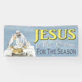 Jesus ist der Grund Weihnachtskirche der Geburt Banner