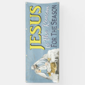 Jesus ist der Grund Weihnachtskirche der Geburt Banner (Vertikal)