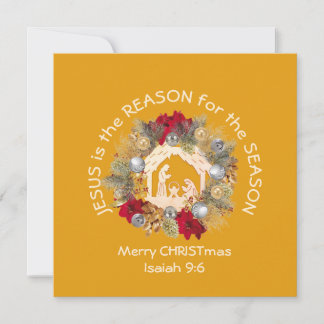 JESUS IST DER GRUND Yellow fröhliche Weihnachten