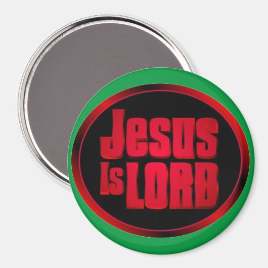 Jesus ist der Herr, der es individualisiert Magnet (Vorderseite/Rückseite)