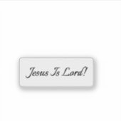 Jesus ist der Herr! Durchsichtig Aufkleber (Vorderseite)