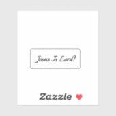 Jesus ist der Herr! Durchsichtig Aufkleber (Blatt)