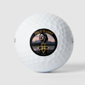 Jesus ist der Herr Golfball (Vorderseite)