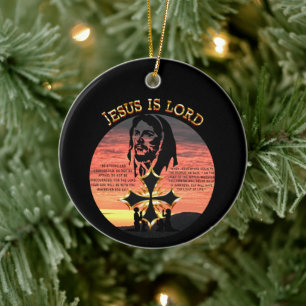 Jesus ist der Herr Keramik Ornament