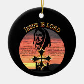 Jesus ist der Herr Keramik Ornament (Vorne)