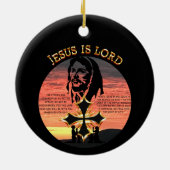 Jesus ist der Herr Keramik Ornament (Hinten)