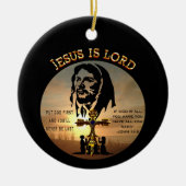 Jesus ist der Herr Keramik Ornament (Vorne)