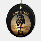 Jesus ist der Herr Keramik Ornament (Links)