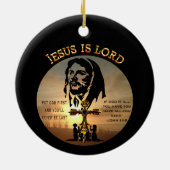 Jesus ist der Herr Keramik Ornament (Hinten)