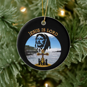 Jesus ist der Herr Keramik Ornament