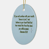 Jesus ist der Herr Keramikornament (Links)