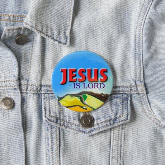 Jesus ist der Herr-Knopf Button (Beispiel)
