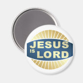 Jesus ist der Herr Magnet (Vorderseite/Rückseite)