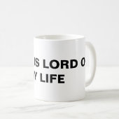 "Jesus ist der Herr meines Lebens" klassische Tass Kaffeetasse (VorderseiteRechts)
