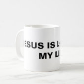 "Jesus ist der Herr meines Lebens" klassische Tass Kaffeetasse (Vorderseite Links)