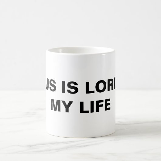 "Jesus ist der Herr meines Lebens" klassische Tass Kaffeetasse (Mittel)