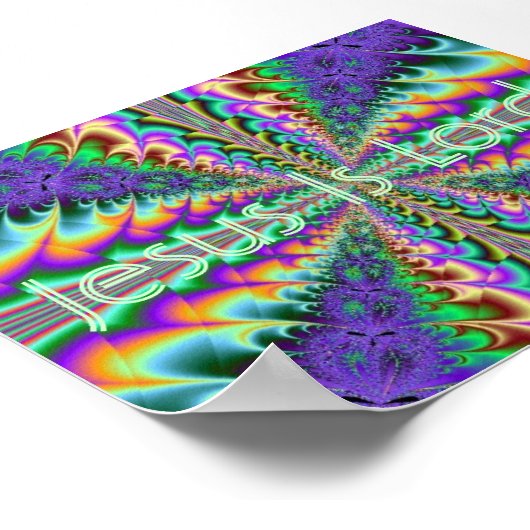 Jesus ist der Herr Poster (Ecke)