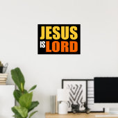 Jesus ist der Herr Poster (Heimbüro)