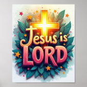 Jesus ist der Herr Poster (Vorne)