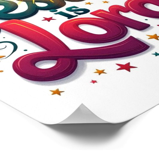 Jesus ist der Herr Poster (Ecke)